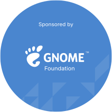 GNOMEのトラベルスポンサーシップのバッジ